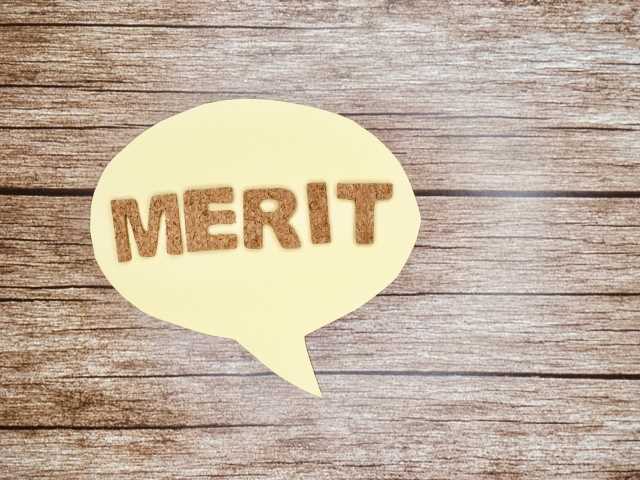MERITと書かれたロゴ